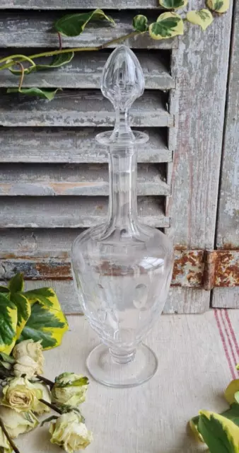 Ancienne Carafe En Verre Cristal St Lambert N°120