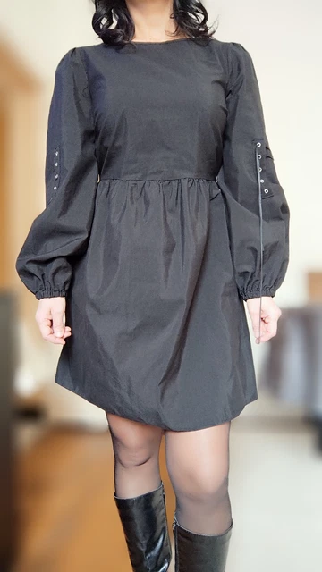 Robe Noire Camaïeu – Taille 36-38 – Longueur 86 Cm – Occasion Très Bon état