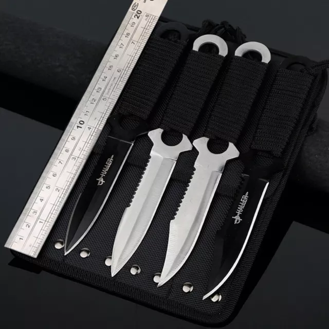 Camping Throwing Knife Set Tactical Fixed Blade Knives Hunting Survival Tools