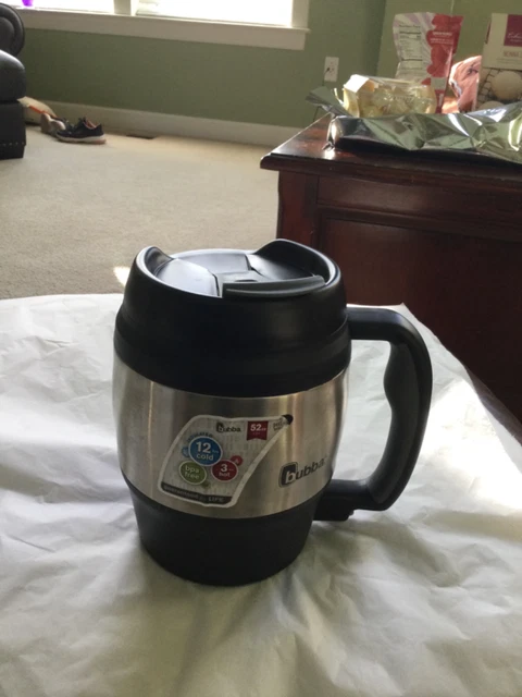 Big Bubba Classic Insulated Mug 52 Oz Polyurethane Travel Coffee Black Keg Shape