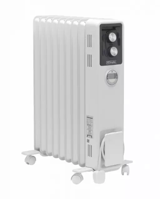 Dimplex ECO Oil Free Filled 2Kw White Radiator With Timer ECR20Tie
