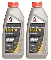 2X Comma Brake & Clutch Fluid Dot 4 Synthetic - Bf41L - 1 Litre -