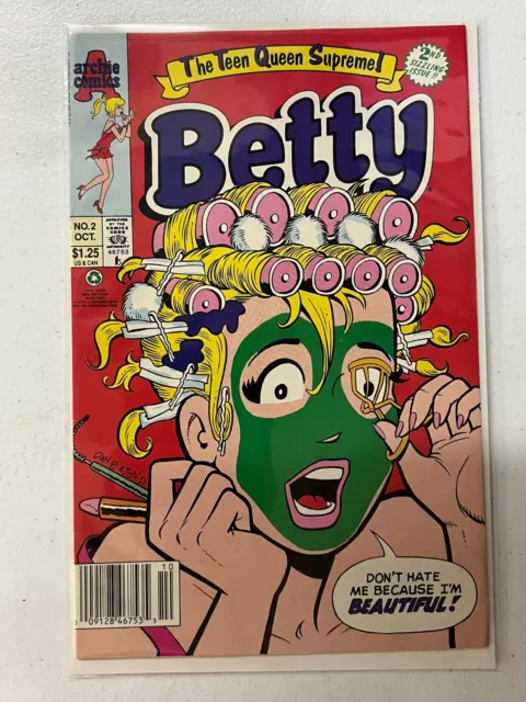 Betty from Archie Comics - The Teen Queen Supreme (No. 2 Oct 1992) | Combined Sh