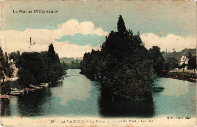 CPA La Varenne La Marne en amont du Pont FRANCE (1339504)