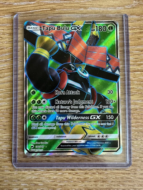Tapu Bulu GX - 130/147 - Ultra Rare Full Art - Burning Shadows- Pokemon TCG - NM
