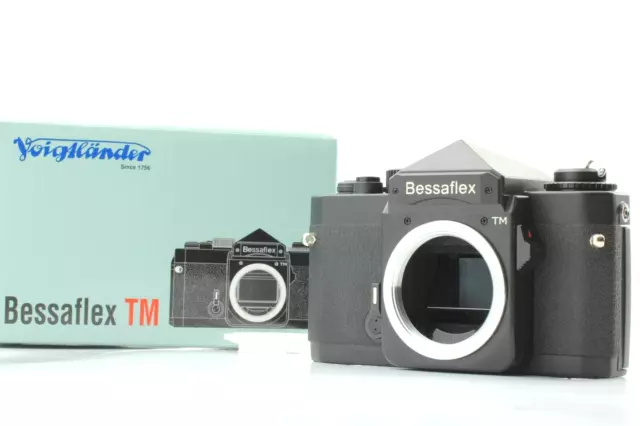 【ALMOST UNUSED in BOX】 Voigtlander Bessaflex TM Black 35mm Film Camera JAPAN