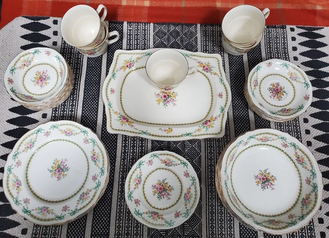 GORGEOUS Royal Winton Grimwades rare "Libya" (1930s / 1940s) 36 piece Dining Set