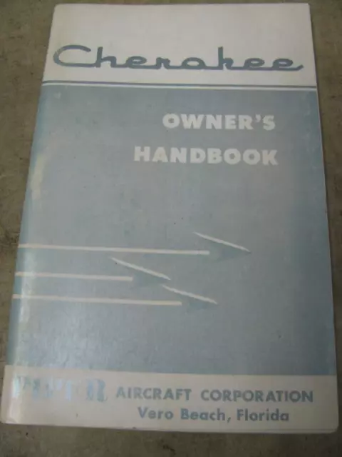 Piper Cherokee Owners Handbook Manual