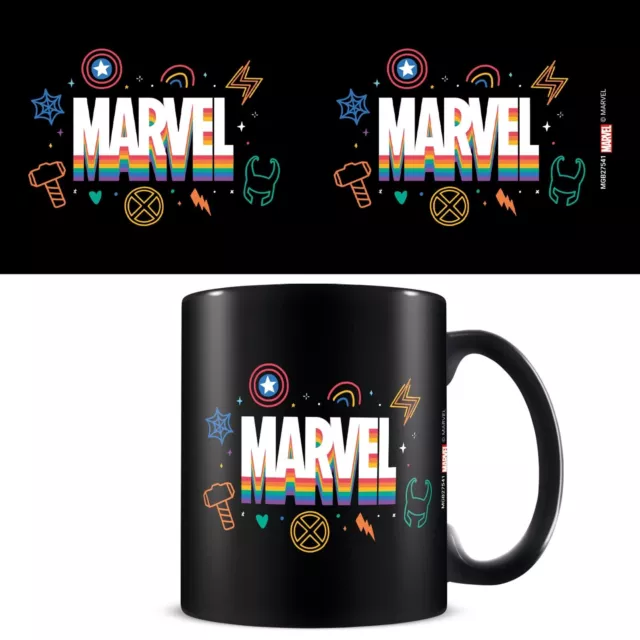 Pyramid International Marvel Mug (Pride Rainbow Logo Design) - Official Merchand