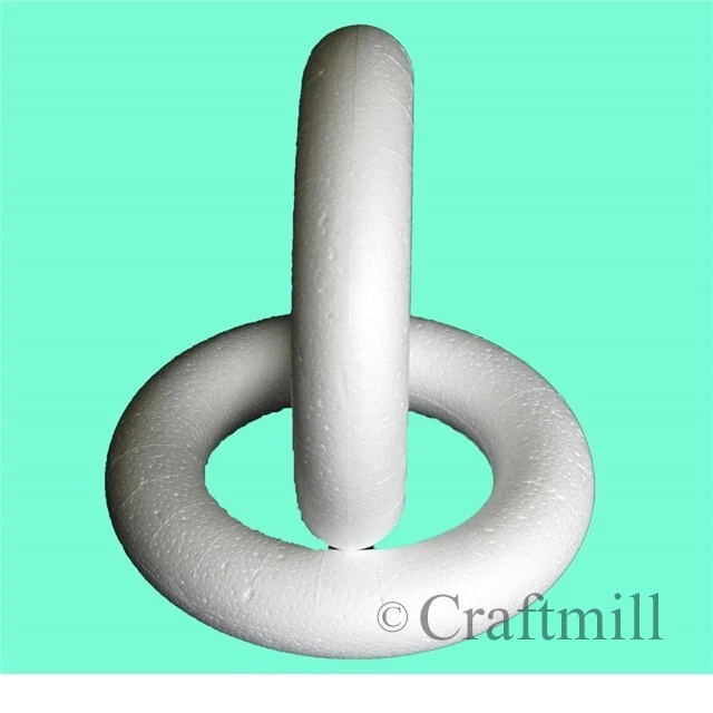 FULL ROUND Polystyrene Rings 12cm - 33cm Craft Garland Florist Wreaths Christmas