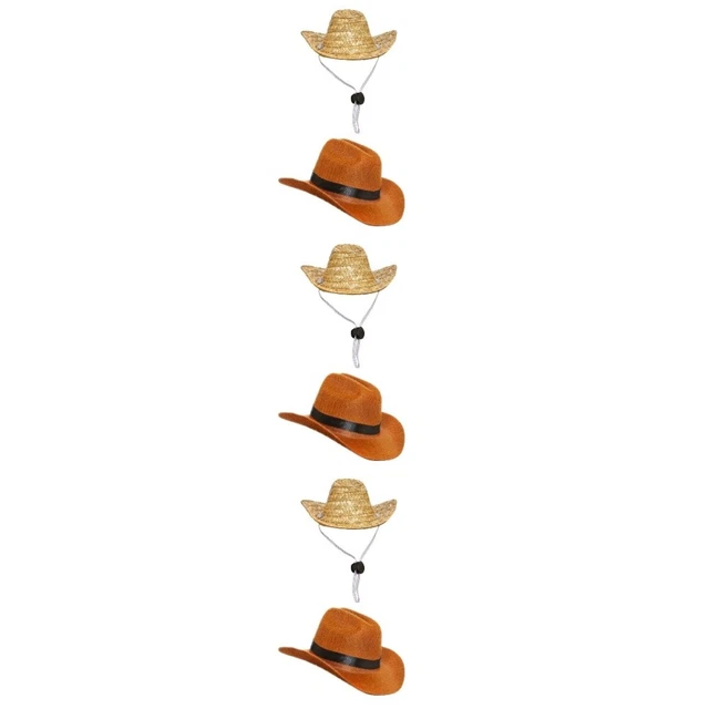 Cappello Da Cowboy Per Primo Compleanno Bambino, Marrone, WAWUO, Accessorio Fiesta Western