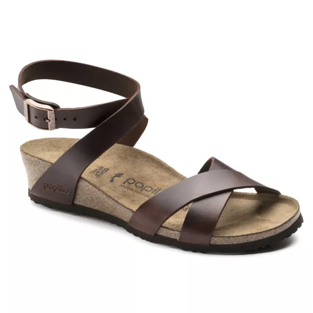 REDUCED Papillio by Birkenstock LOLA Leather Cognac Brown BNIB 1009237