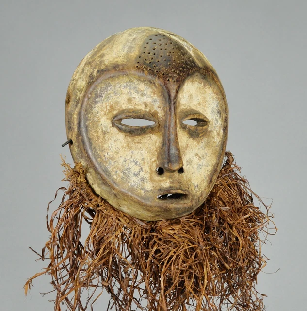 Superb LEGA Wood idimu Mask Bwami Cult Congo Zaire DRC African Tribal Art 1442