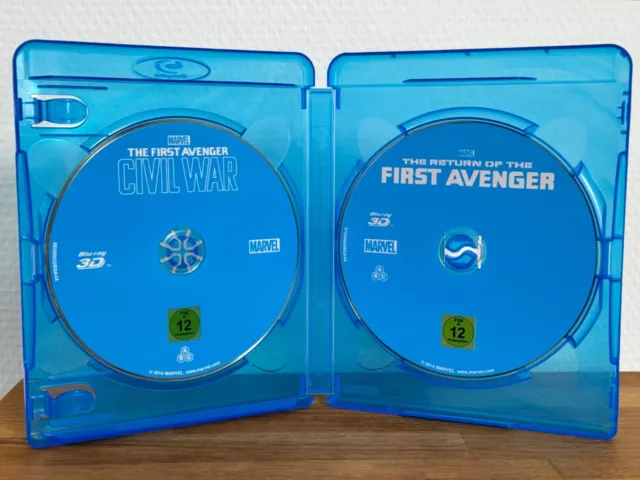 Captain America - Return of the first Avenger + Civil War - 3D Blu Ray