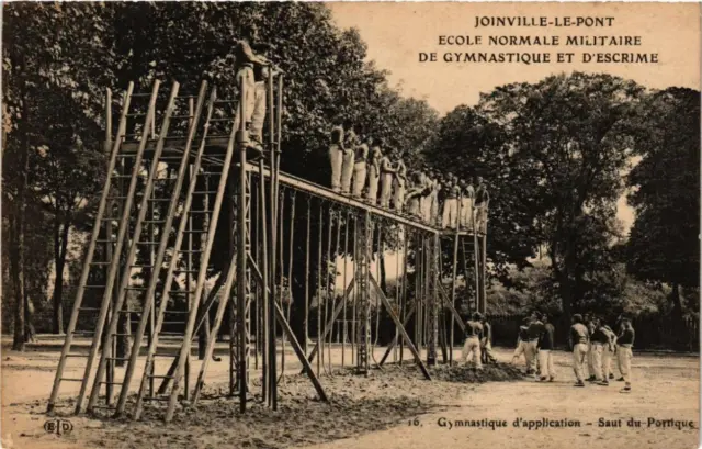 CPA AK JOINVILLE-le-PONT École Normale Militaire. Gymnastics (600313)