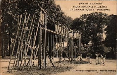 CPA ak joinville-le-pont école normale military. gymnastics (600313)