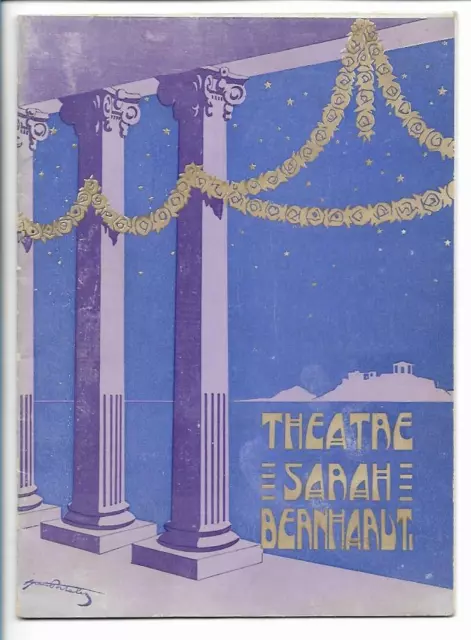 XX16215/ Theatre Sarah Bernhardt Paris issue 16 pages approx. 1912