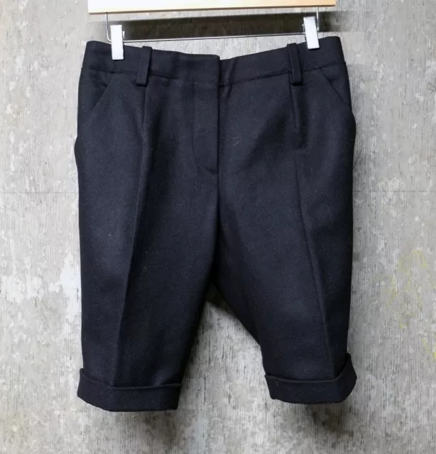 Brand New - Carven Tailored “City” Shorts in Black brushed wool, EU38/ UK8