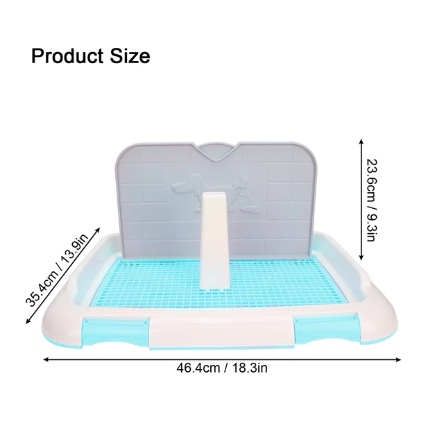Dog Toilet Indoor Puppy Training Toilet Blue Cat Potty Fence Dog Scheduled U Ffg