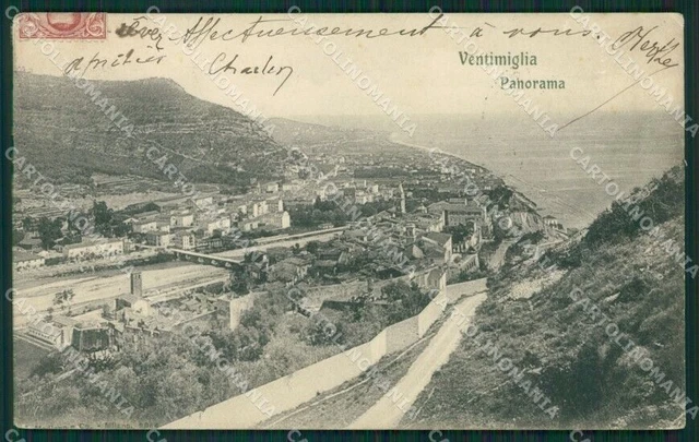 Imperia Ventimiglia PIEGA cartolina KV5592