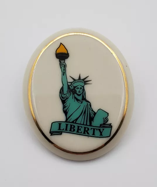Lenox Porcelain Patriotic Liberty Pin