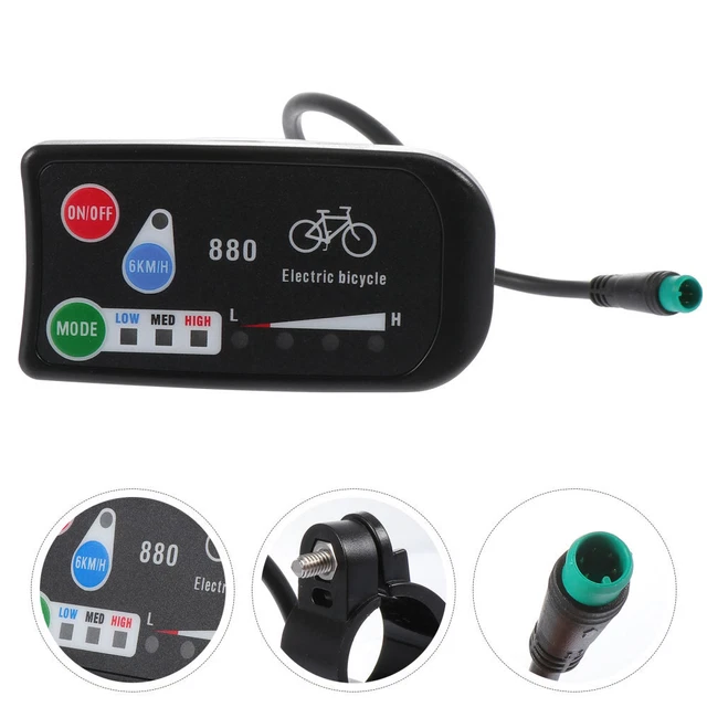 PANNELLO DI CONTROLLO display LCD metro e-bike bici elettrica lunghezza cavo 180 cm EUR 55,44
