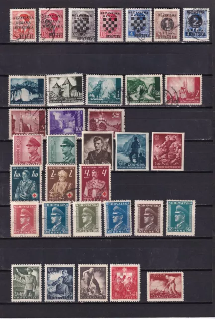 Croacia - Conjunto de series y sellos - Nuevos y Usados