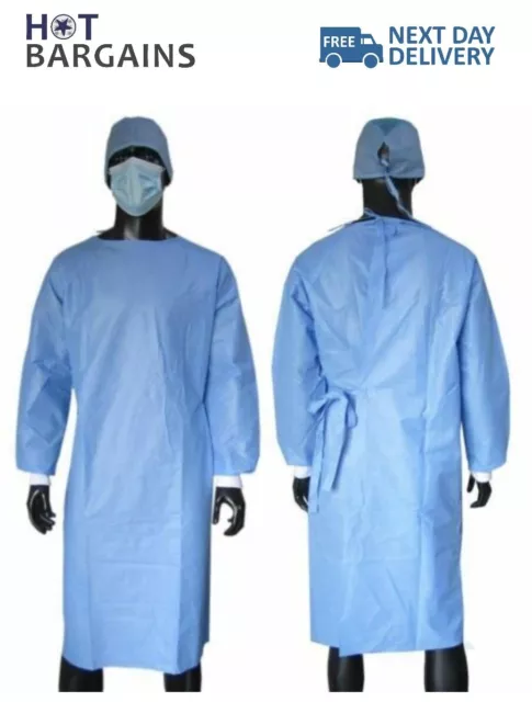 Isolation Gown Disposable Surgical Gown Blue 40gsm Made From High Quality