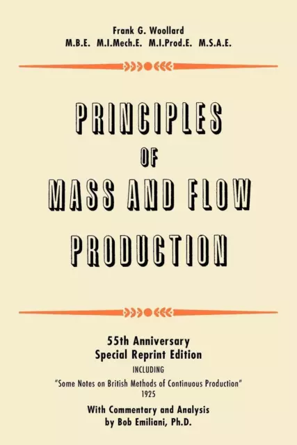 Principles of Mass and Flow Production | Frank G. Woollard | Taschenbuch | 2009
