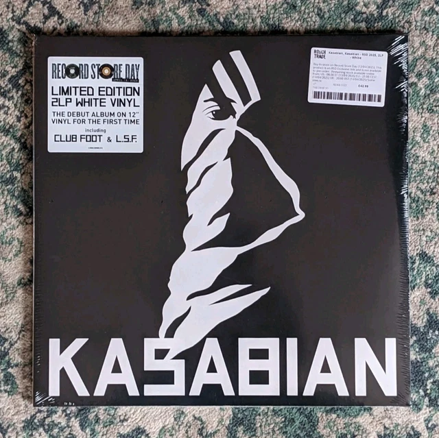 KASABIAN DEBUT ALBUM. 2LP White Vinyl. Limited to 650 copies