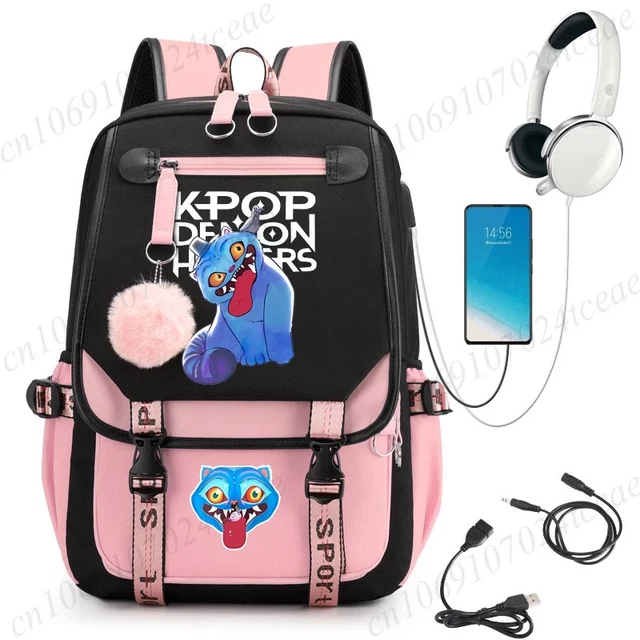Mini Derpy Backpack KPOP DEMON HUNTERS Derpy Tiger Teenagers Backpack Schoolbag For Kids ...