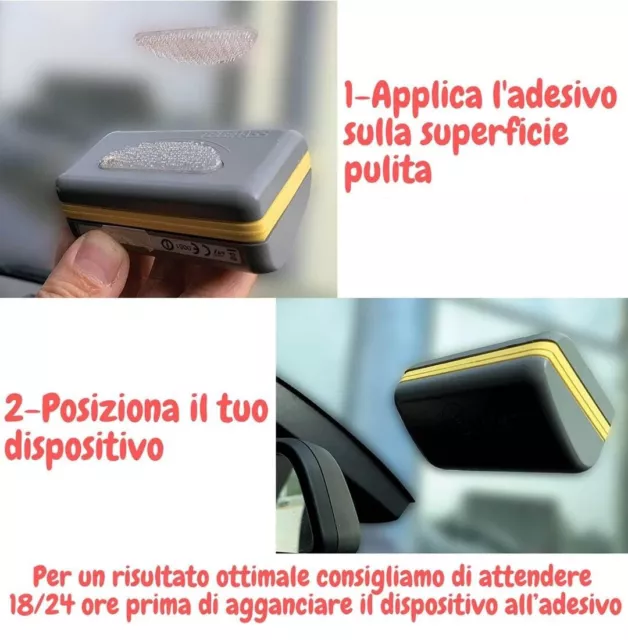 3M Adesivi Per Telepass   Dual Lock  Bi Adesivo - Originale-  Sj3560 2 Pezzi 2