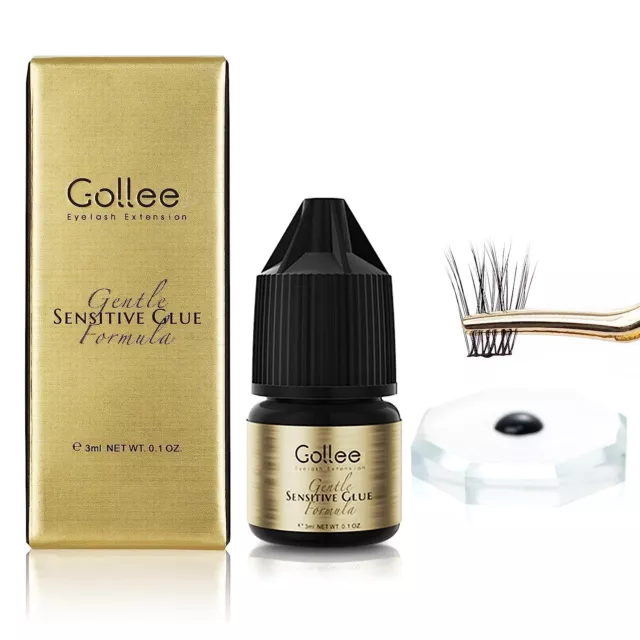 Gollee Cluster Lash Glue 3-4s Drying Time DIY Eyelash Extension Sensitive Glue