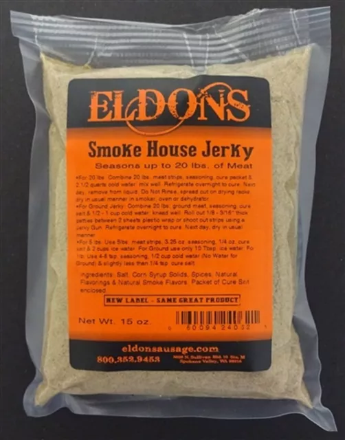 Smokehouse Jerky Seasoning Spice /w Cure 15.75 oz. Seasons 20 lbs of Meat #4062