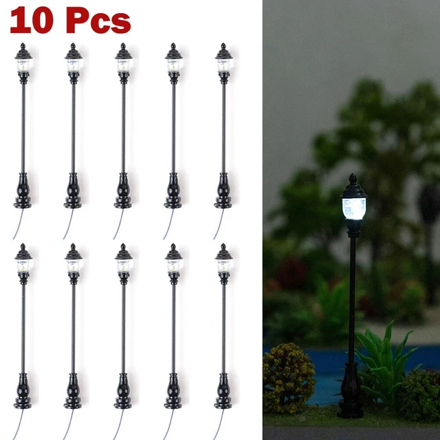 10 PI CES MOD LES de lampadaires DEL lampadaires l' chelle HO 1100 pour