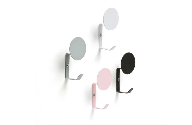 4 Metal Wall Hooks - Towel Clothes Coat Hanger - Nursery - Bathroom - Playroom