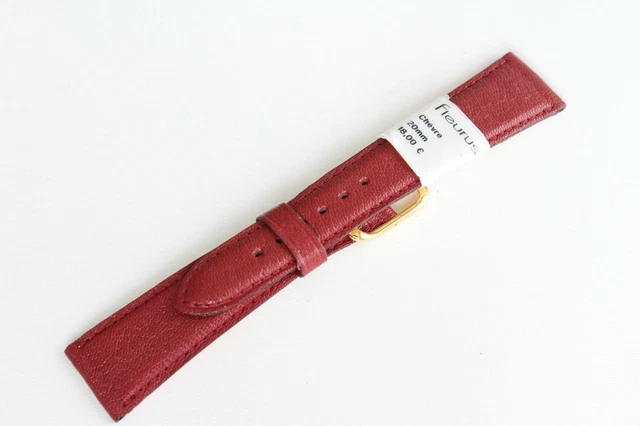 Bracelet de montre FLEURUS Natura, Vachette, Marron, Long, 26 mm, FLEU1