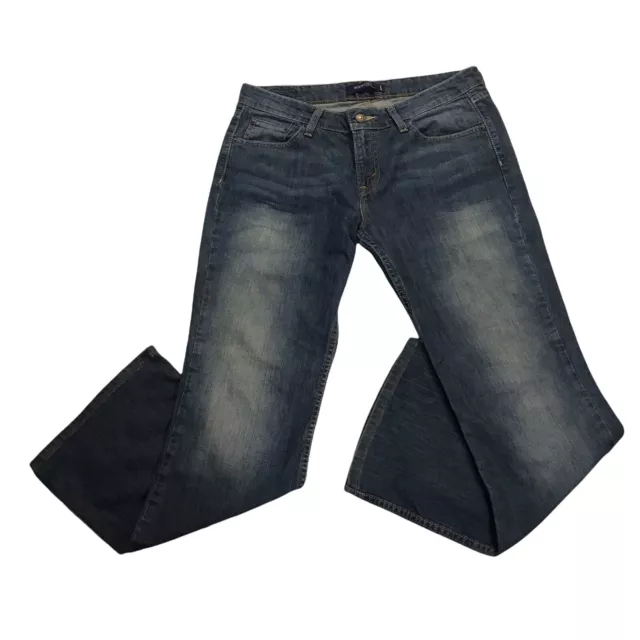 Levis 518 Super Low Boot Cut womens Blue Jeans Juniors Size 11 S/C 32x30