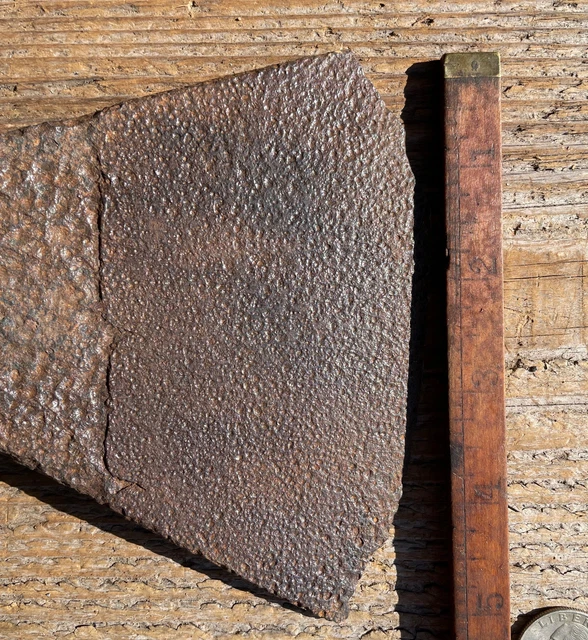 Rare Amazing Original Rev War 18th Century English Square Poll Felling Axe Head 2