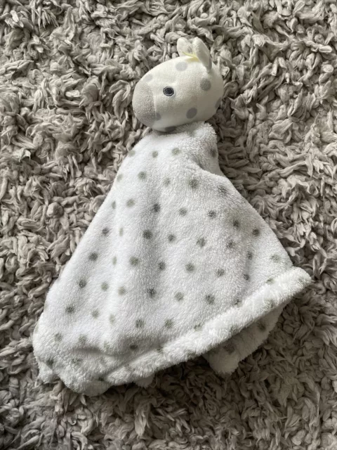 Primark Spotty Cow Giraffe Comforter Soft Toy White GC Blanket Blankie Soother