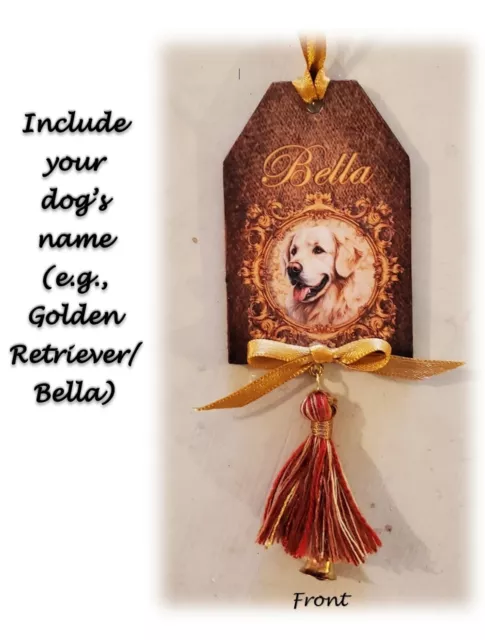 Pet Portrait Personalized with Your Dog's Name Choose from 45 Popular Dog Breeds