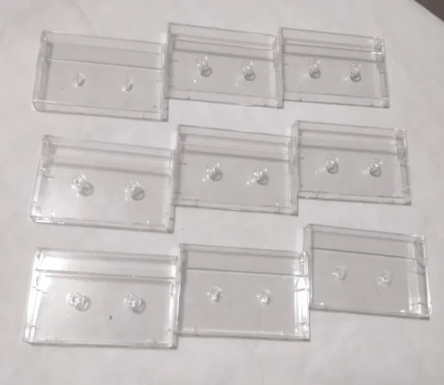 Audio Music Cassette Tape Jewel Cases, Replacement Clear for Storage 3Ct