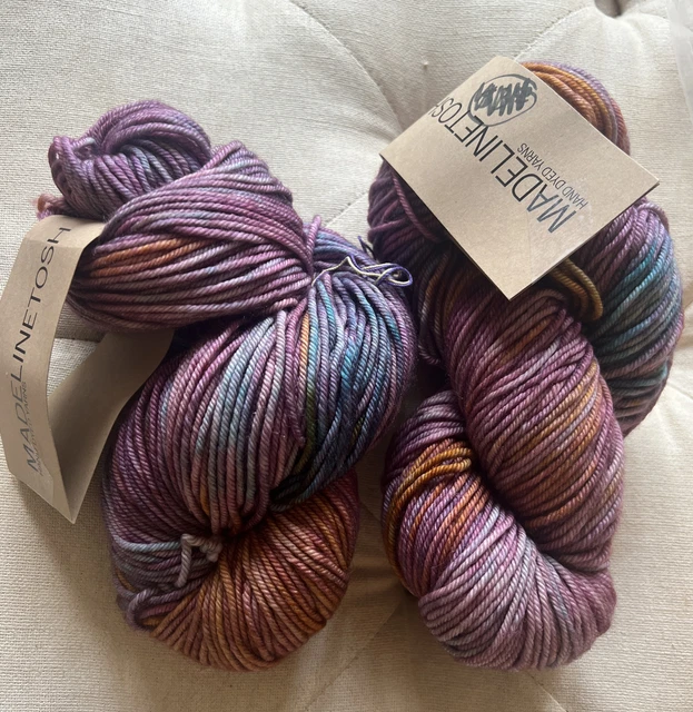 Lot Of 2 Madelinetosh Merino kilim worsted 400 yds super wash merino wool