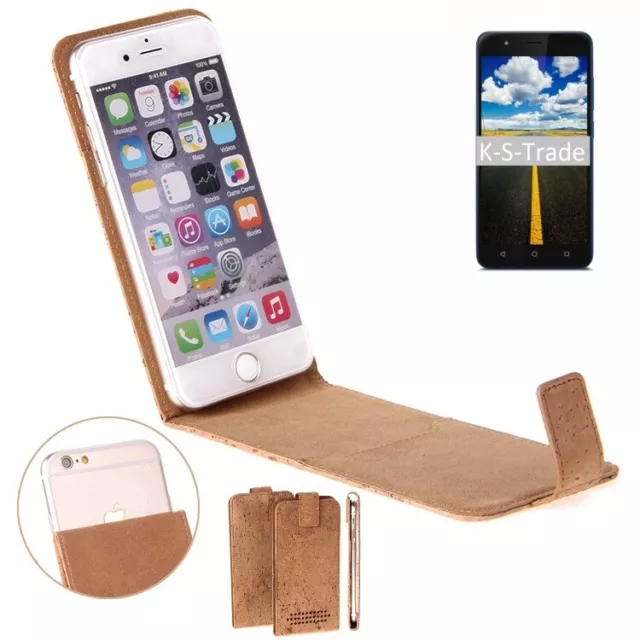 Protective cover for Gigaset GS270 Plus cork Flipstyle case