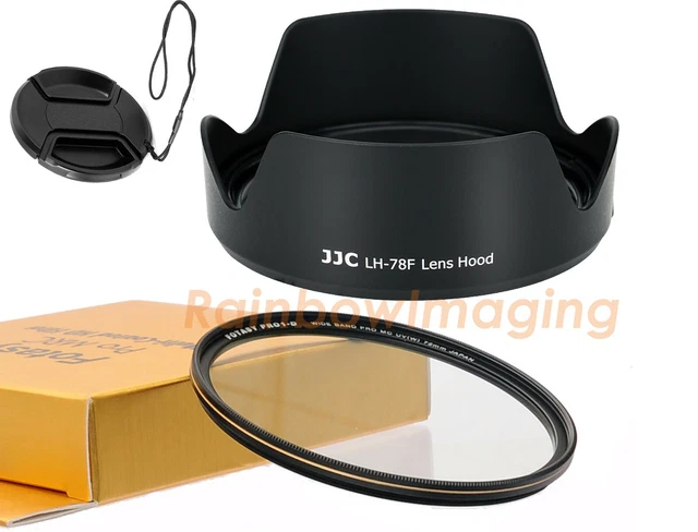 JJC Bayonet Lens Hood +72mm MCUV Filter Cap for Canon RF 24-240mm f/4-6.3 IS USM