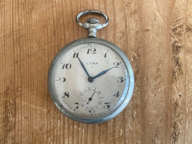 ANTIQUE POCKET WATCH CYMA Reloj antiguo de bolsillo NO funciona