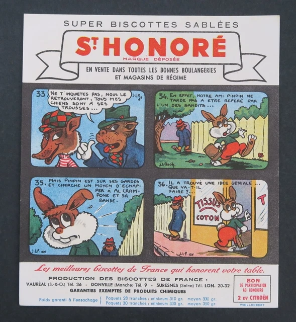 BLUVARD BISCOTTES St Honoré by J.L. PESCH competition 2CV Citroen 33-36