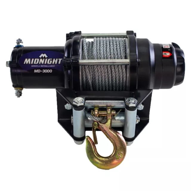 Viper ATV / UTV Winch - Midnight 3000lb 50 feet of Steel Cable