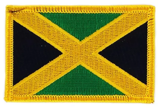 Patch écusson brodé Drapeau  JAMAIQUE JAMAICA FLAG Thermocollant  Blason