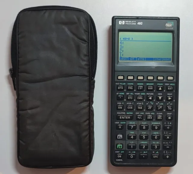 CALCULATRICE SCIENTIFIQUE HP 48 G fonctionnelle + housse + manuel d'utilisation